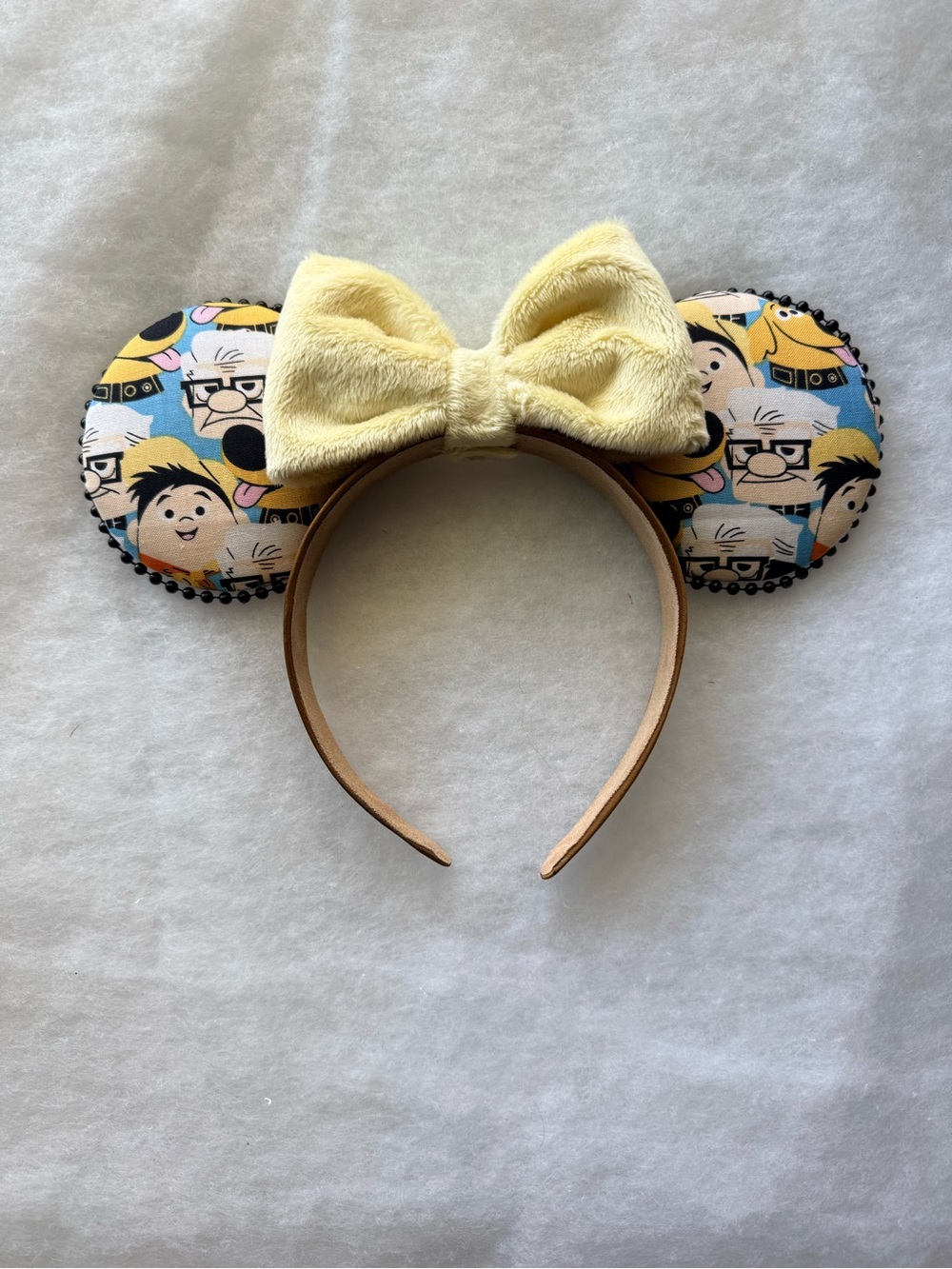 Banana Yellow bow Pixar Up Carl Dug Russell Minnie Mouse Ears Headband